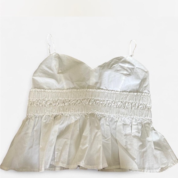 White Ruffled Blouse - Picture 1 of 2